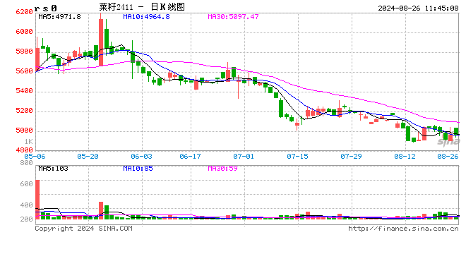8月26日菜籽市场行情早报